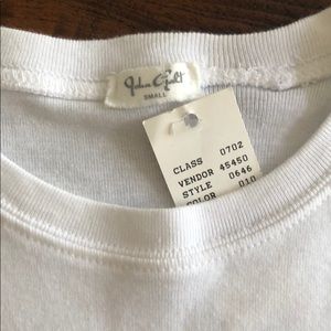 John Galt short sleeve white T-shirt, size small